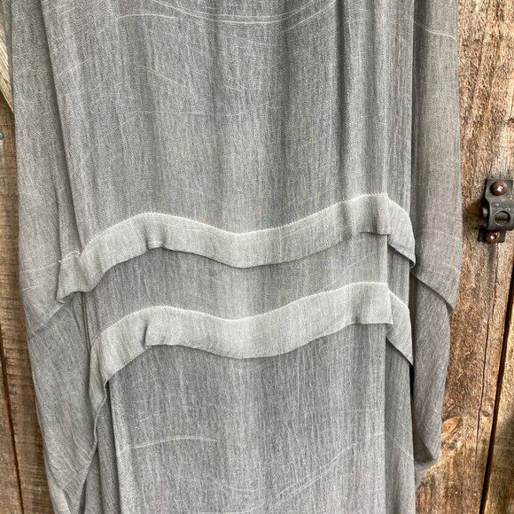 Unique Runway DKNY Summer Dress, M, Distressed Shades of Gray - Picture 4 of 8